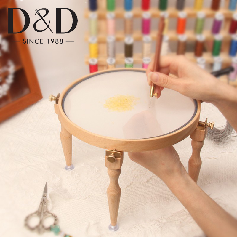 Wood Ring Blank - 3/4 ชิ้นปรับแบบพกพาไม้เย็บปักถักร้อยขาตั้ง Handmade Cross Stitch Hoop