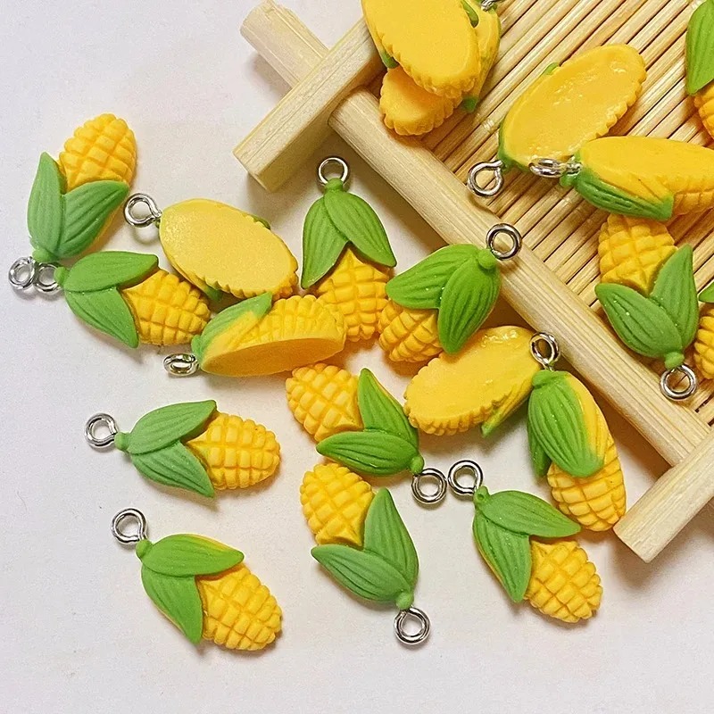 ชาร์มเรซิ่นรูปข้าวโพดและผักขนา - Resin Craft Material บทวิจารณ์และราคา