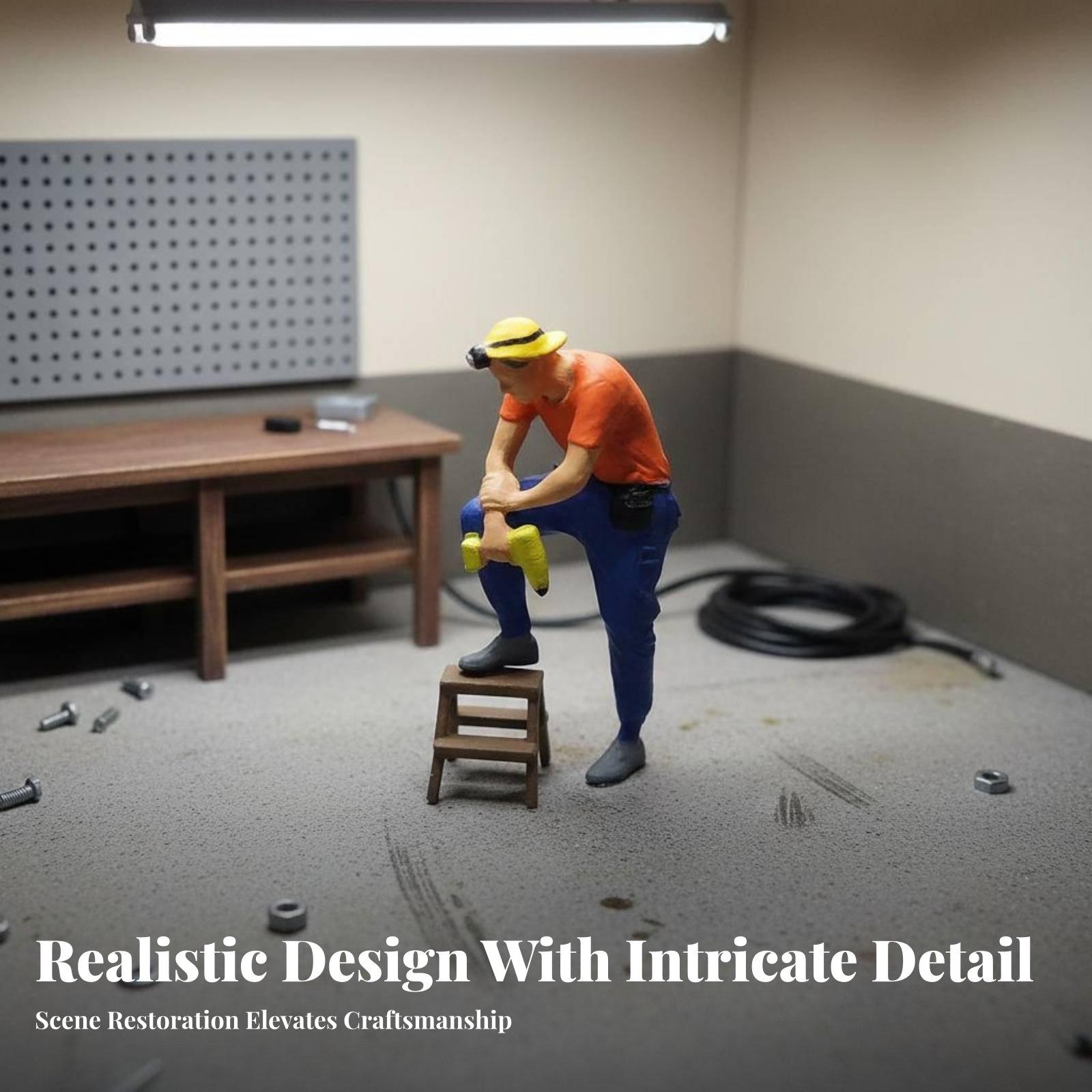 ฟิกเกอร์ช่างซ่อมเรซินทำมือ พร้ - Resin Craft Workshop บทวิจารณ์และราคา