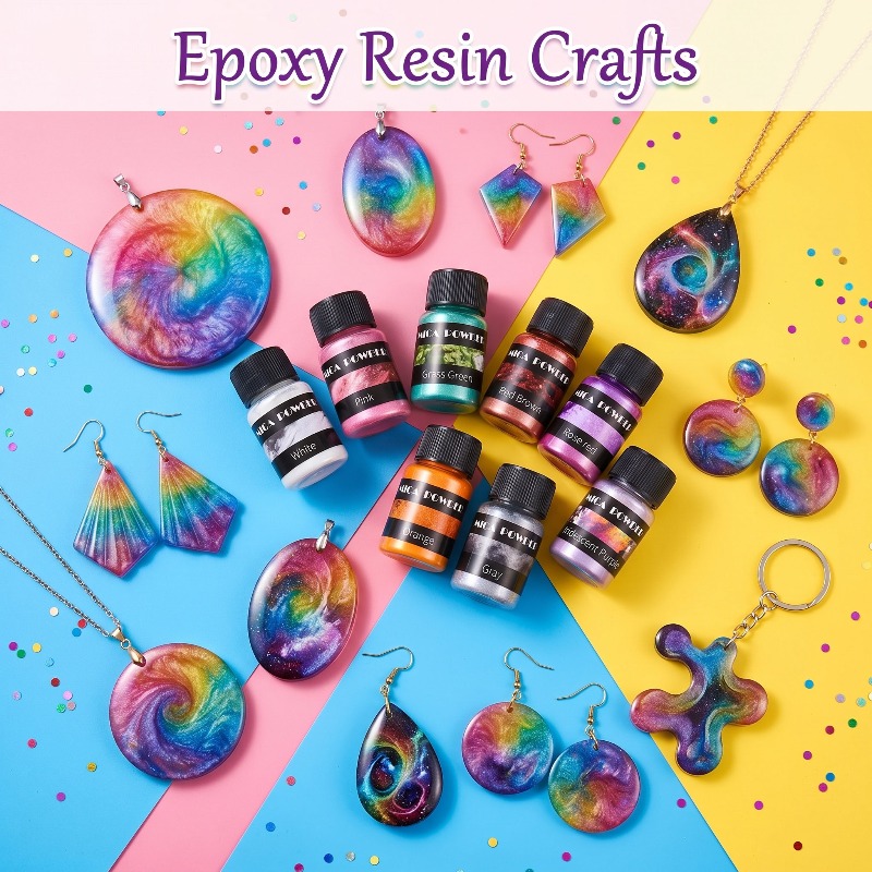 ชุดผงสีเมทัลลิก 24 สี เหมาะสำห - Resin Pigment Set บทวิจารณ์และราคา