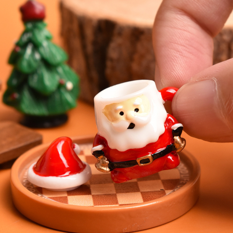 เครื่องประดับถ้วยชาซานต้าจิ๋ว  - Resin Craft Material บทวิจารณ์และราคา