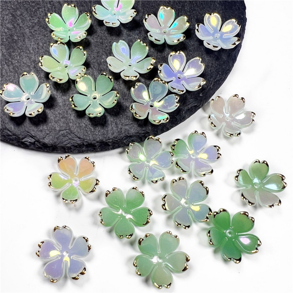 50 ชิ้น/ล็อต ลูกปัดอะคริลิคดอก - Flower Preservation Resin บทวิจารณ์และราคา