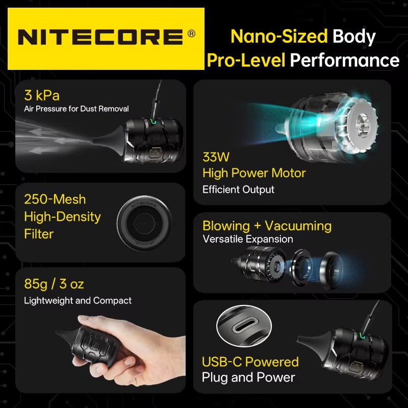 NITECORE BB nano เครื่องเป่าลม - Vacuum Chamber Small บทวิจารณ์และราคา