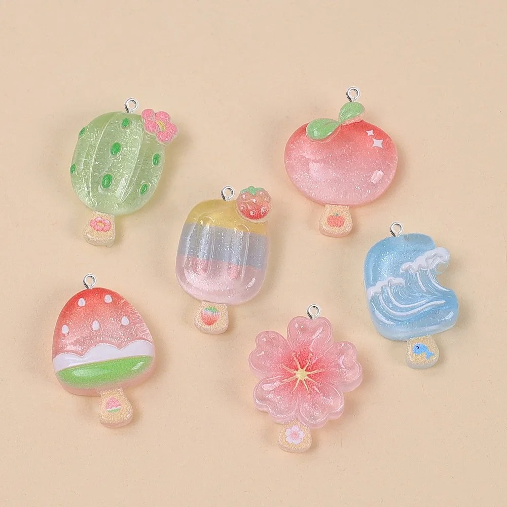จี้เรซิ่นรูปไอศกรีมฤดูร้อนน่าร - Resin Craft Material บทวิจารณ์และราคา